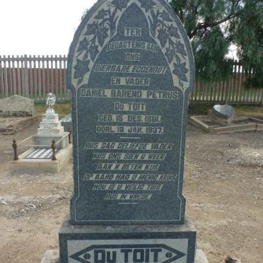 TOIT Daniel Barend Petrus, du 1881-1937