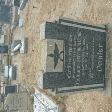 VENTER Jacomina Gertruida nee COETZER 1897-1953
