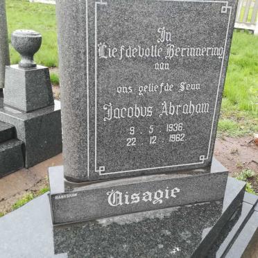 VISAGIE Jacobus Abraham 1936-1962