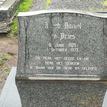 VRIES Jacob Daniel, de 1925-1973