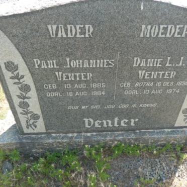 VENTER Paul Johannes 1885-1964 &amp; Danie L.J. BOTHA 1898-1974