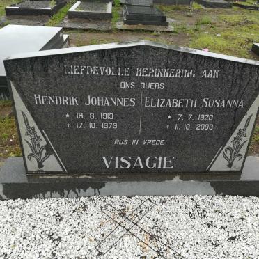 VISAGIE Hendrik Johannes 1913-1979 & Elizabeth Susanna 1920-2003