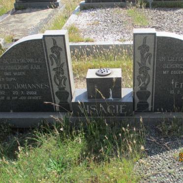 VISAGIE Christoffel Johannes 1912-2002 &amp; Ethel Mary 1913-1980
