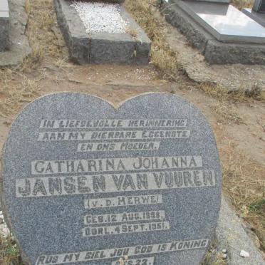 VUUREN Catharina Johanna, Jansen van nee v.d. MERWE 1858-1951