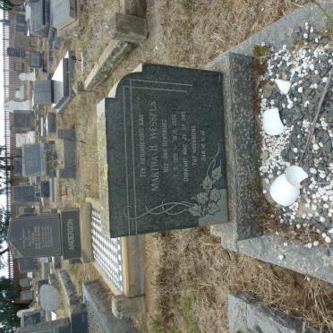 WESSELS Martha H. nee VAN RENSBURG 1915-1956