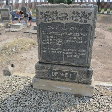 WET Pieter Jacobus, de 1870-1945 & Catharina Aletta 1878-