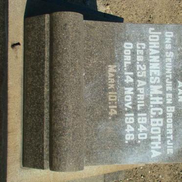 BOTHA Johannes M.H.C. 1940-1946