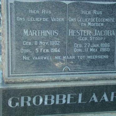 GROBBELAAR Marthinus 1882-1964 &amp; Hester Jacoba STOOP 1886-1960