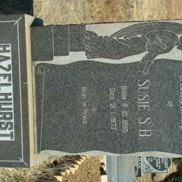 HAZELHURST Susie S.B. 1893-1973