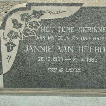 HEERDEN Jannie, van 1939-1963