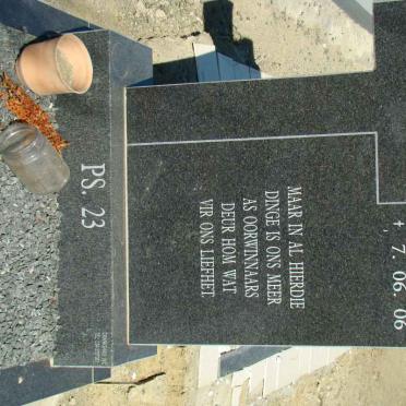 MERWE Willem Petrus, van der 1937-2006