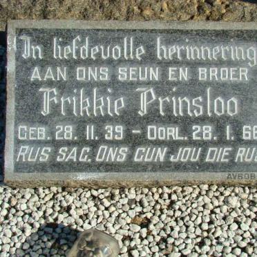 PRINSLOO Frikkie 1939-1966