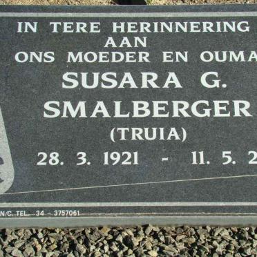 SMALBERGER Susara G. 1921-2003