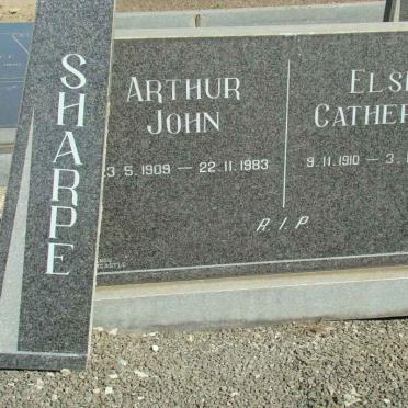 SHARPE Arthur John 1909-1983 &amp; Elsie Catherine 1910-1990