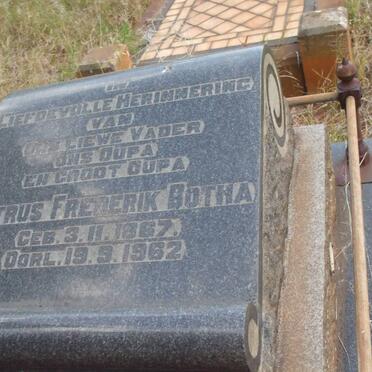 BOTHA Petrus Frederik 1867-1962