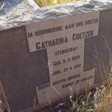 COETZER Catharina nee FERREIRA 1929-1952