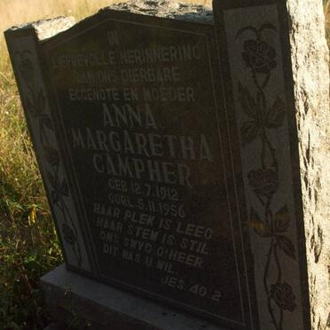 CAMPHER Anna Margaretha 1912-1956
