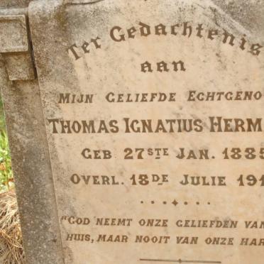 HERMAN Thomas Ignatius 1885-1916