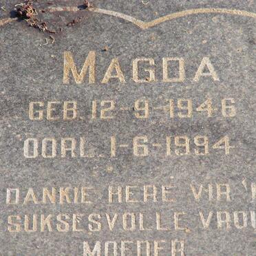 NIEKERK Magda, van 1946-1994