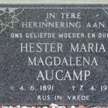 AUCAMP Hester Maria Magdalena 1891-1979