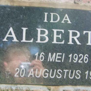 ALBERTS Ida 1926-1996