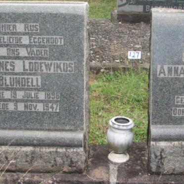 BLUNDELL Johannes Lodewikus 1896-1947 &amp; Anna Magrieta Maria 1893-1978