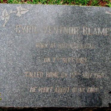 BLAMEY Cyril Ventnor ?-1968