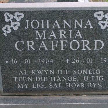 CRAFFORD Johanna Maria 1904-1998