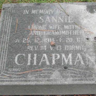 CHAPMAN Sannie 1914-19?5