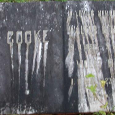 COOKE Walter Ditmar 1897-1968 &amp; Violet May 1895-1967