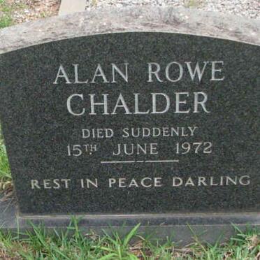 CHALDER Alan Rowe -1972