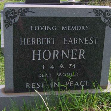 HORNER Herbert Earnest -1974