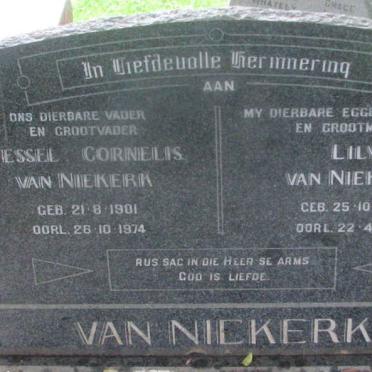 NIEKERK Wessel Cornelis, van 1901-1974 &amp; Lily 1900-1963
