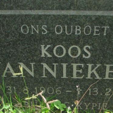 NIEKERK Koos, van 1906-1989