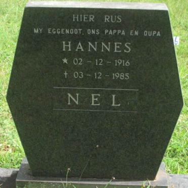 NEL Hannes 1916-1985
