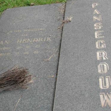 PANSEGROUW Jan Hendrik 1923-1980
