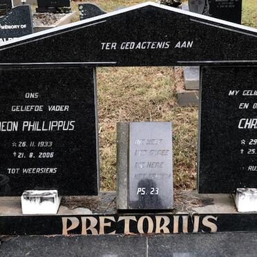PRETORIUS Gideon Phillippus 1933-2006 &amp; Christina 1933-1976