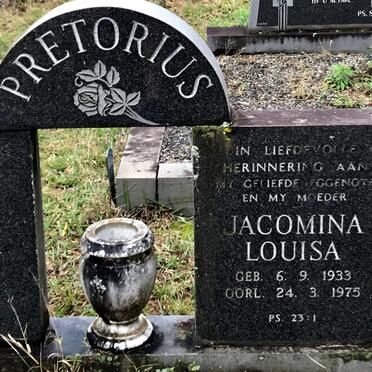 PRETORIUS Jacomina Louisa 1933-1975