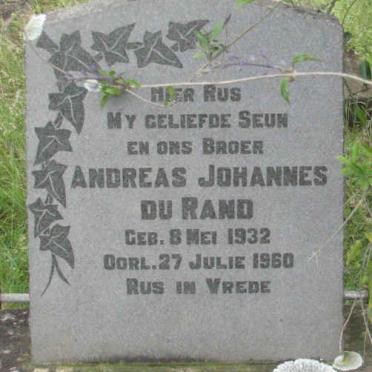 RAND Andreas Johannes, du 1932-1960