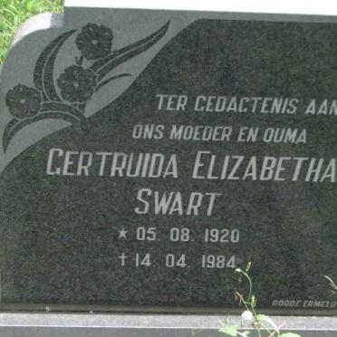 SWART Gertruida Elizabetha 1920-1984