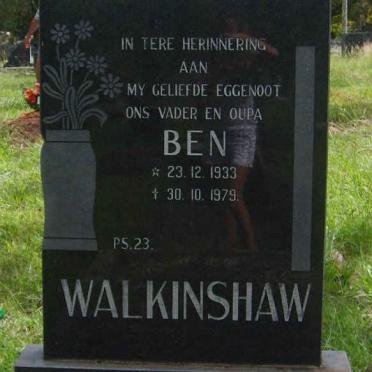 WALKINSHAW Ben 1933-1979