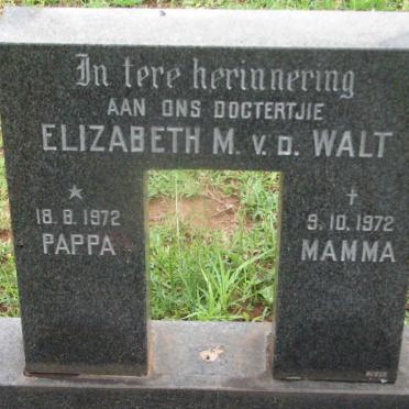 WALT Elizabeth M., v.d. 1972-1972