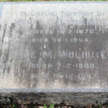 WOLHUTER Henry C.C. 1876-1964 &amp; Alice M. 1893-1987