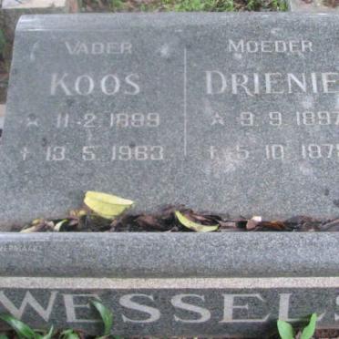 WESSELS Koos 1899-1963 &amp; Drienie 1897-1975