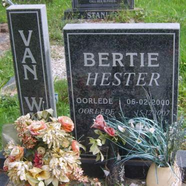 WYK Bertie, van  -2000 &amp; Hester -2007