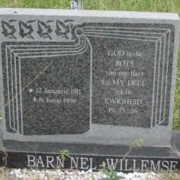 WILLEMSE Barn Nel 1911-1996