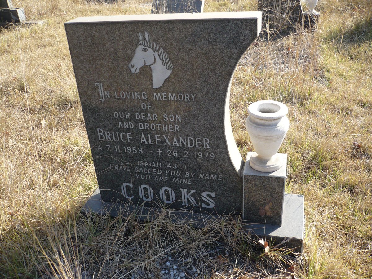 COOKS Bruce Alexander 1958-1979