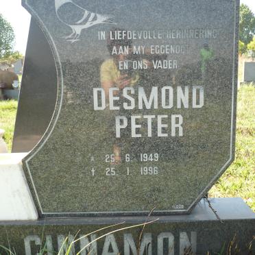 CINNAMON Desmond Peter 1949-1996