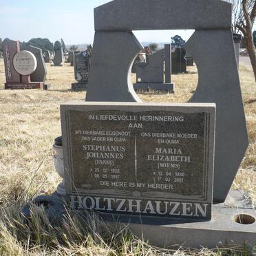 HOLTZHAUZEN Stephanus Johannes 1928-1997 &amp; Maria Elizabeth 1930-2001