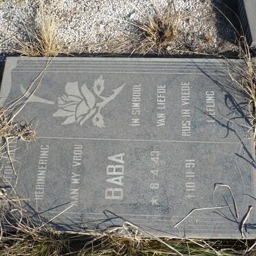 JONKER Baba 1943-1991